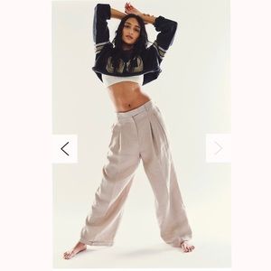Free People Lyla Linen Trousers